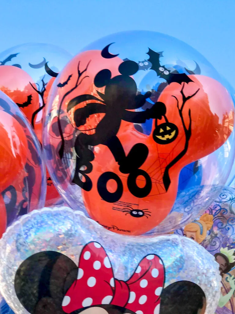 A Halloween Mickey Mouse Balloon.
