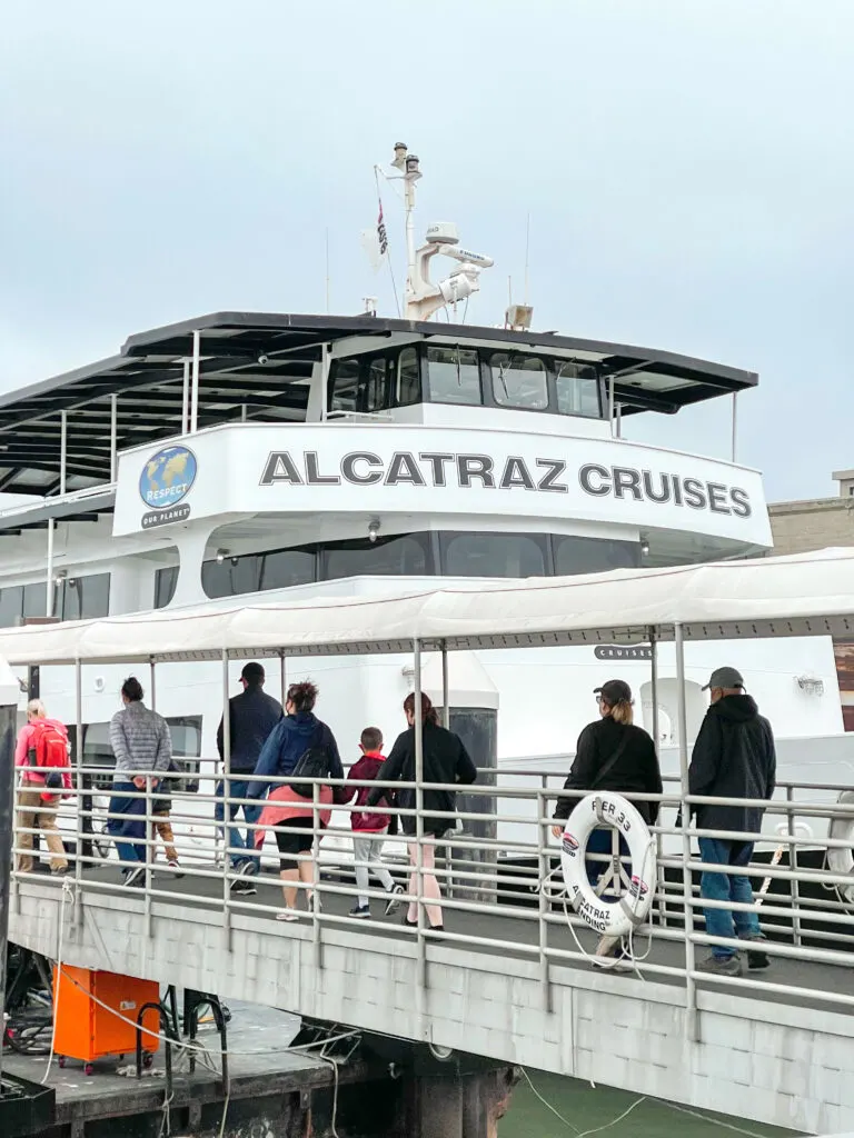 Alcatraz City Cruises ferry boat.