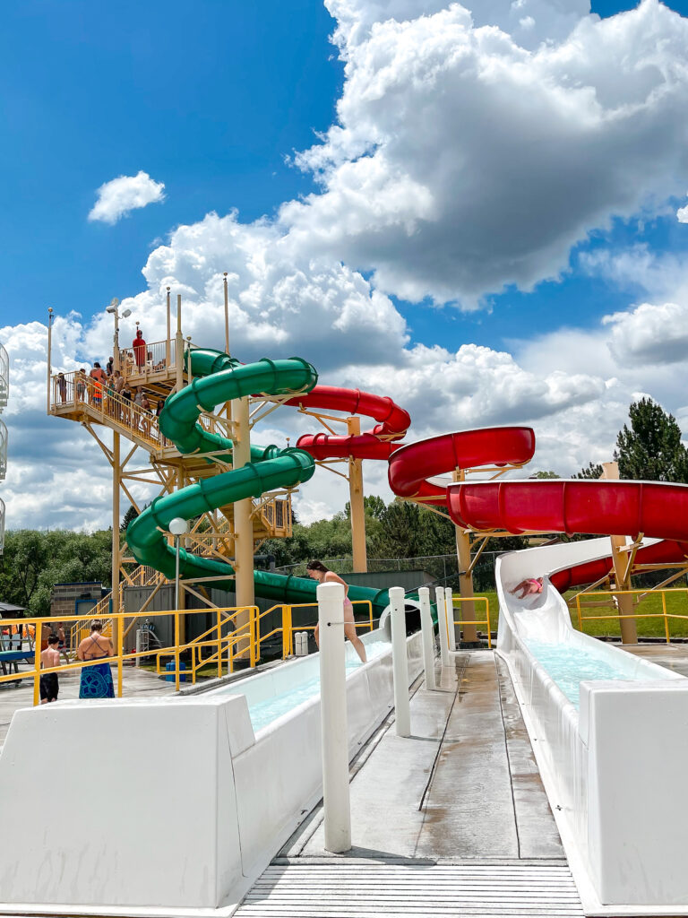 Water slides at Lava Hot Springs.