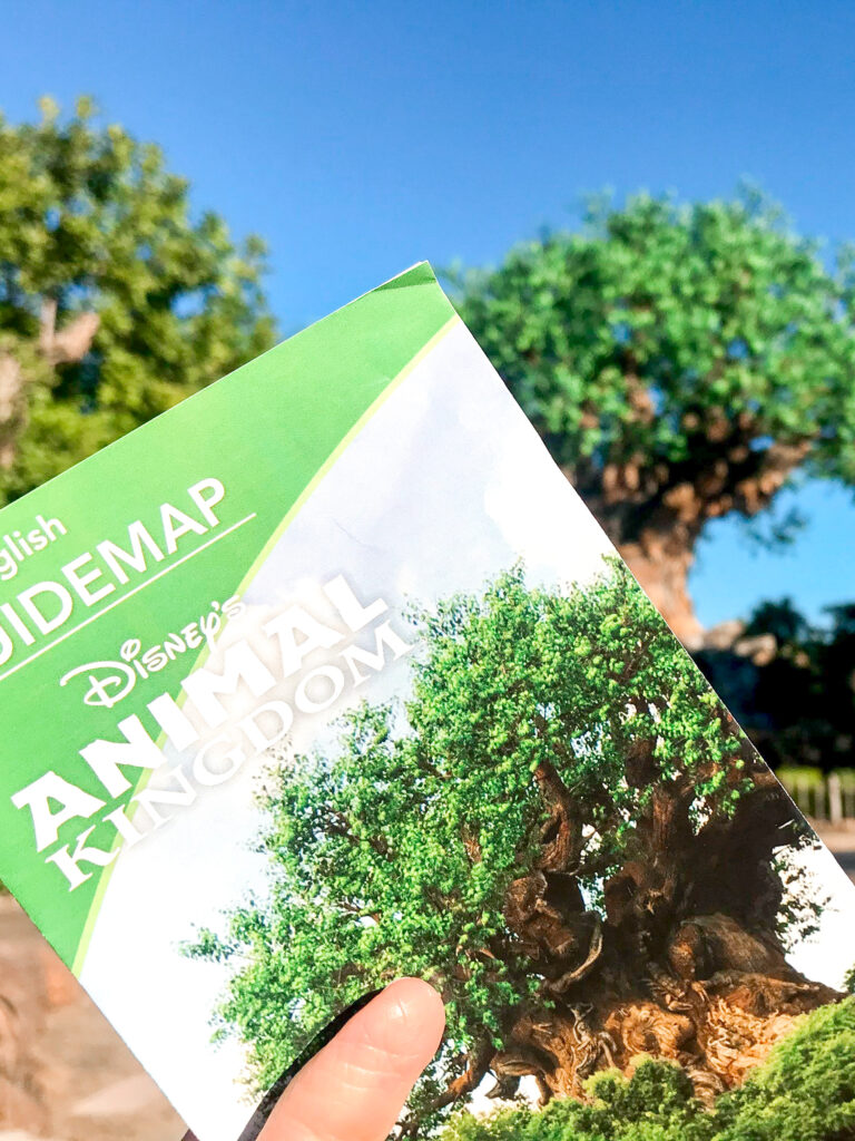 Map of Disney's Animal Kingdom Park.