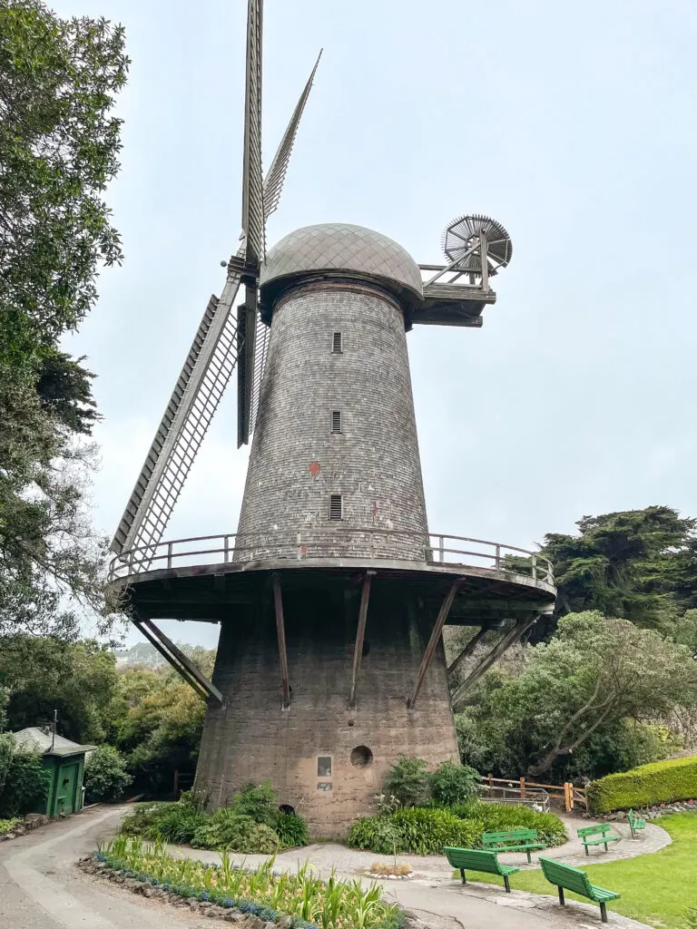 Large windmill at Golden Gate Park.