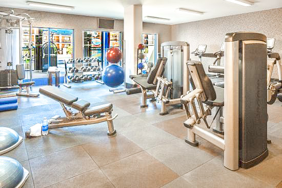 Fitness Center at Courtyard Anaheim Theme Park Entrance.