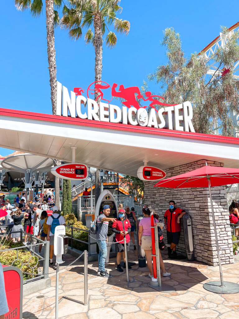 Incredicoaster at Disneyland.