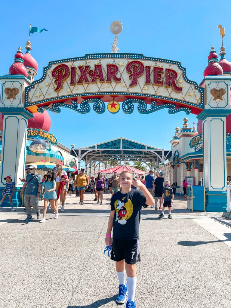 Pixar Pier entrance at Disney California Adventure.