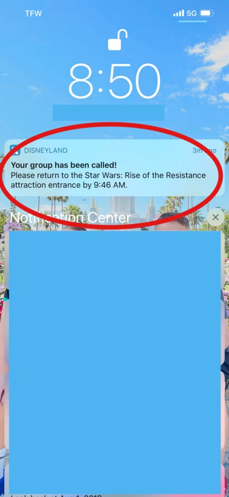 Return time for Rise of the Resistance.