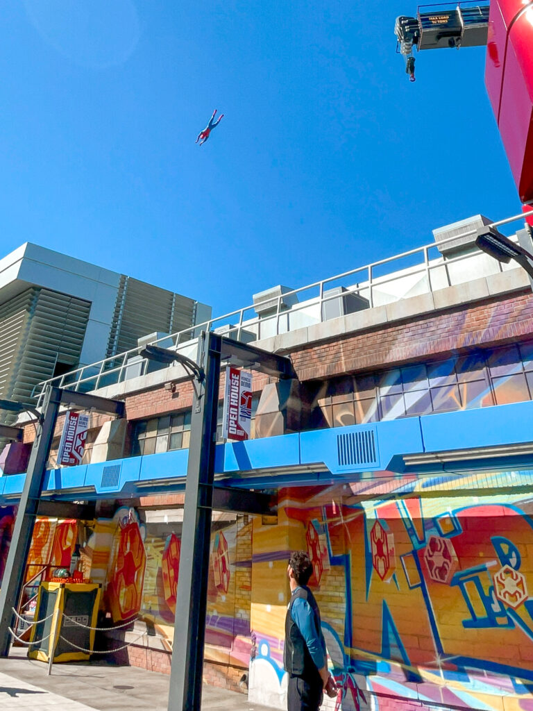 Spider-Man Stunt Show at Disneyland.