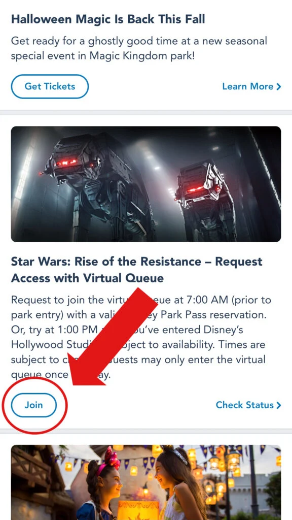 Click "Join" for Rise of the Reisitance.