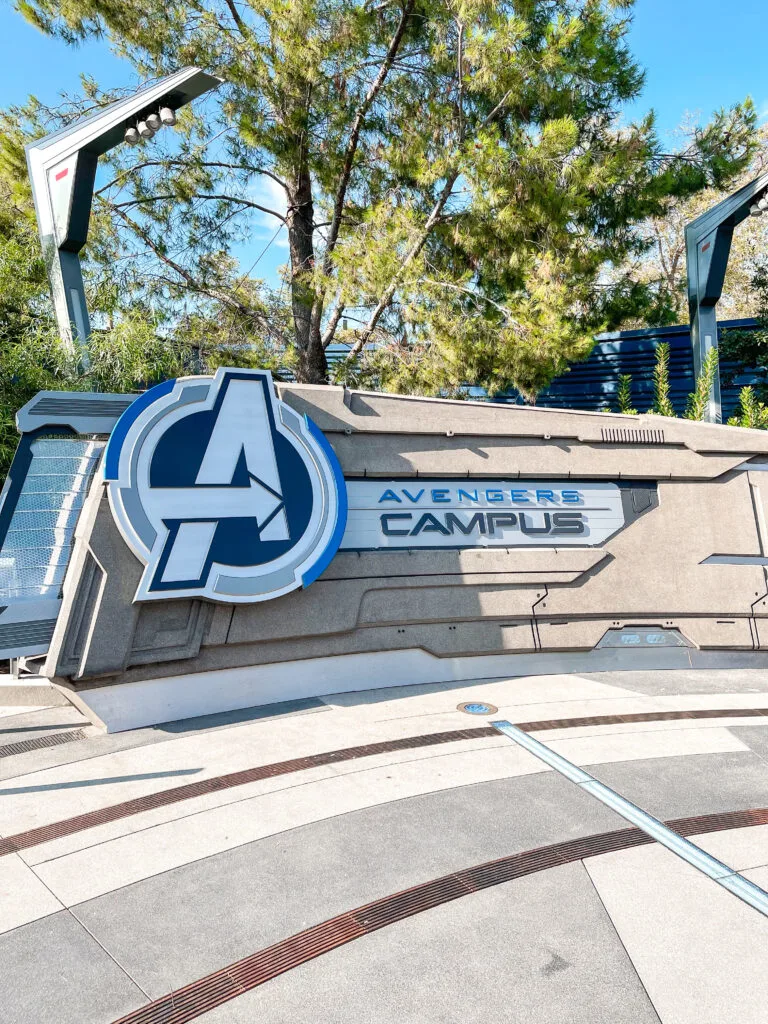 Entrance to Avengers Campus at Disney California Adventure Park.