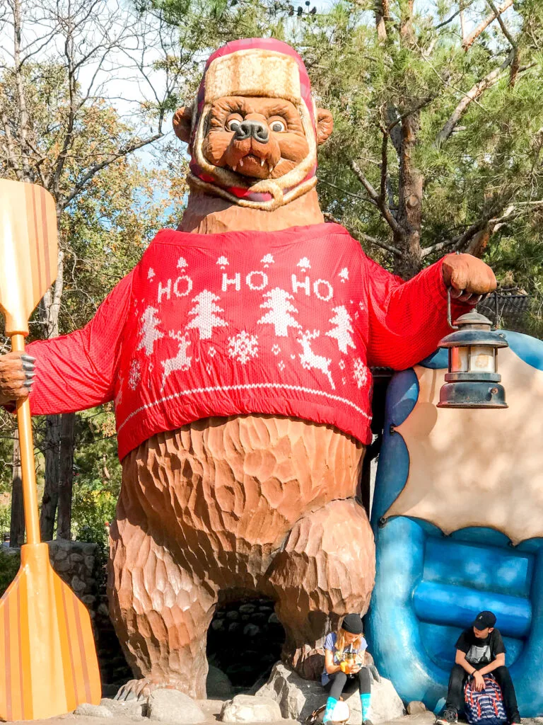 Grizzly River Run decorated for the holidays.