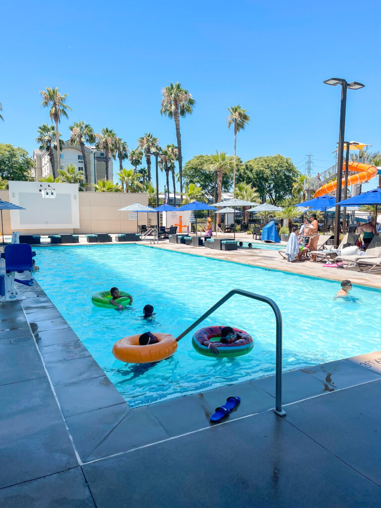 Cambria Hotel & Suites Anaheim swimming pool.