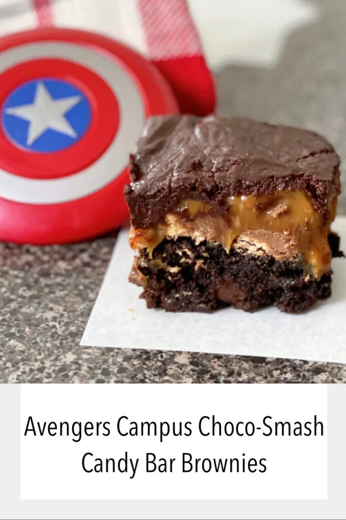 Avengers Campus Snickers Brownies.