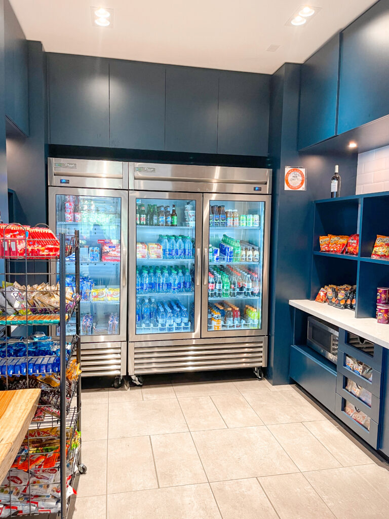 Snack store in the lobby of the Cambria.