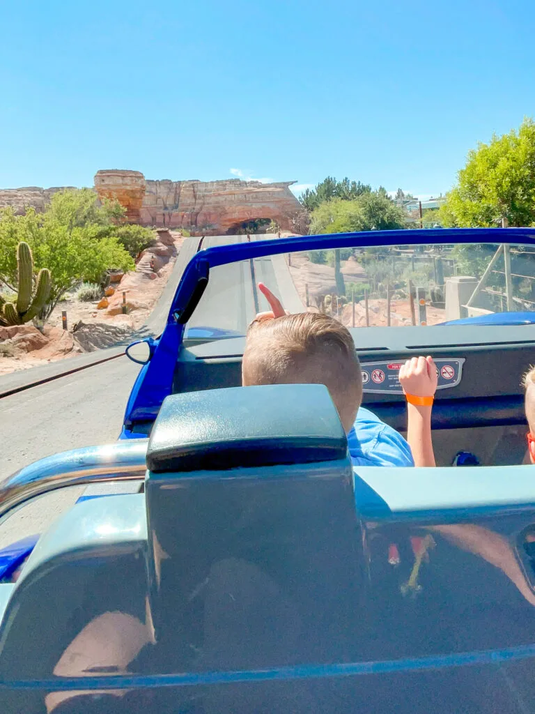 Radiator Springs Racers at Disneyland.