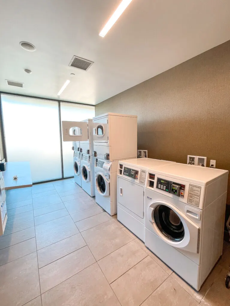 Laundry room at Cambria Hotel & Suites Anaheim.