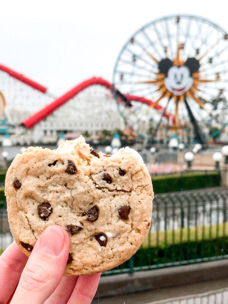 Nestle Tollhouse Cookie Ice Cream Sandwich at Disneyland.