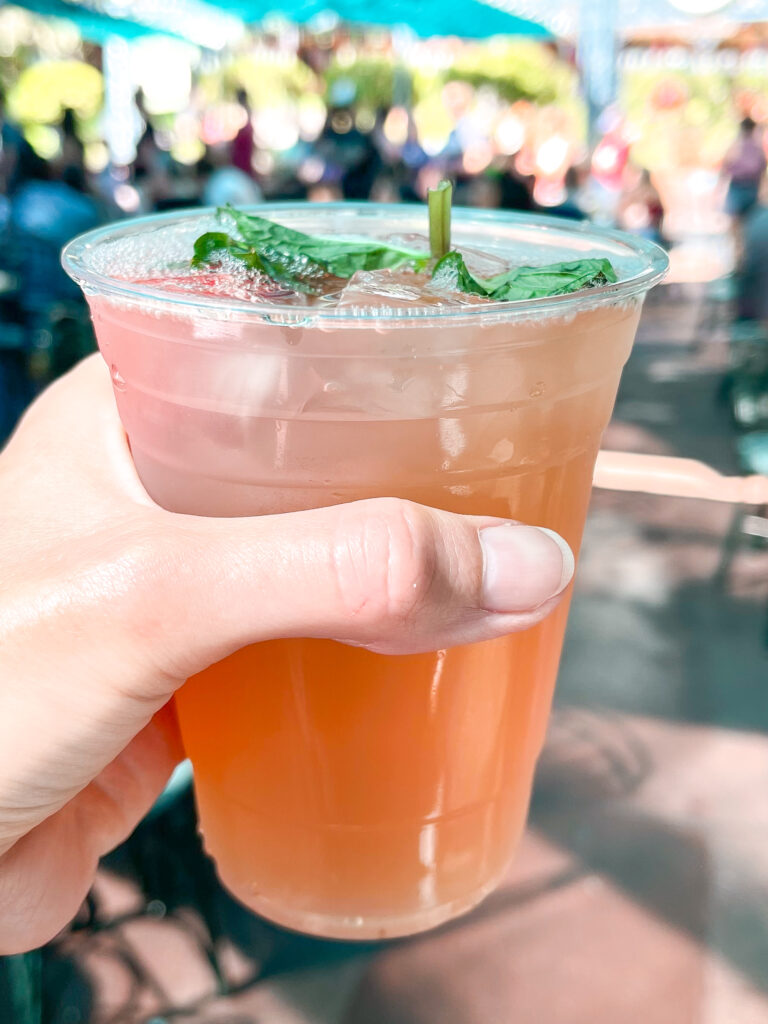 Strawberry Julep from Mint Julep Bar at Disneyland.