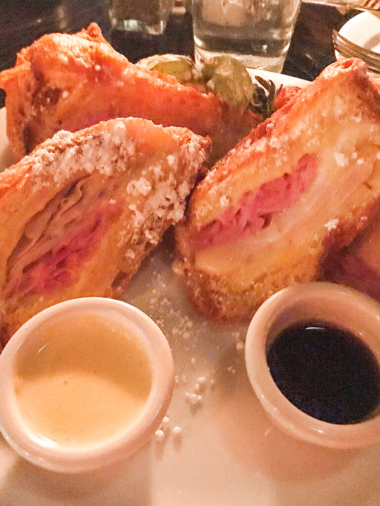 Monte Cristo Sandwich from Blue Bayou at Disneyland.