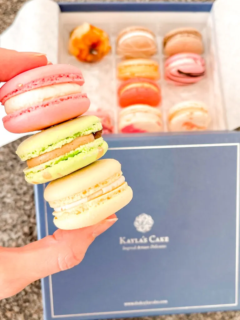 Macarons from Kayla's Cakes at Downtown Disney in California.