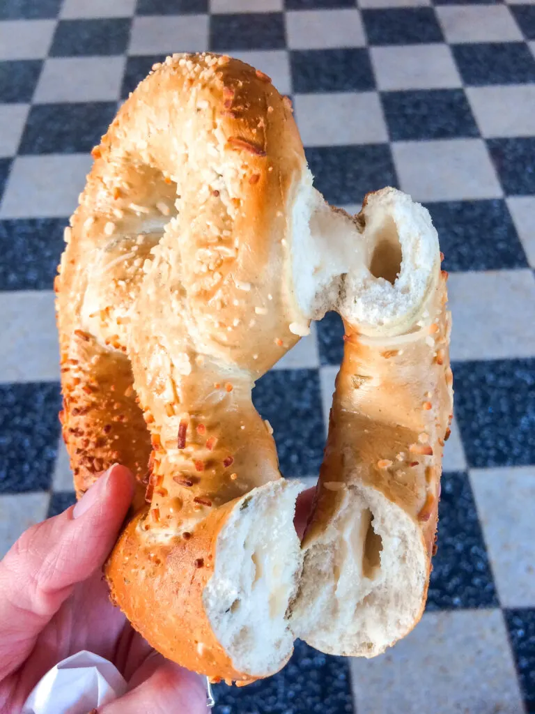 Jalapeno cheese stuffed pretzel from Disneyland.