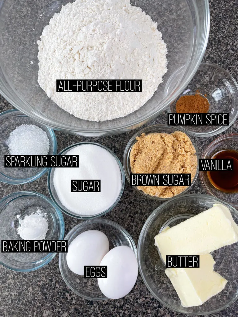 Churro Sugar Cookie Ingredients