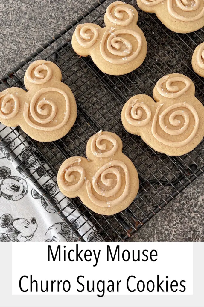 Mickey Mouse Churro Sugar Cookies