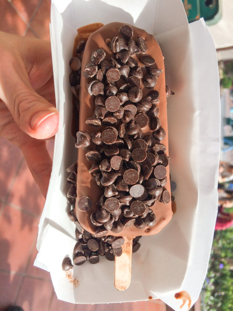 Hand Dipped Ice Cream Bar from Clarabelle's at Disneyland.