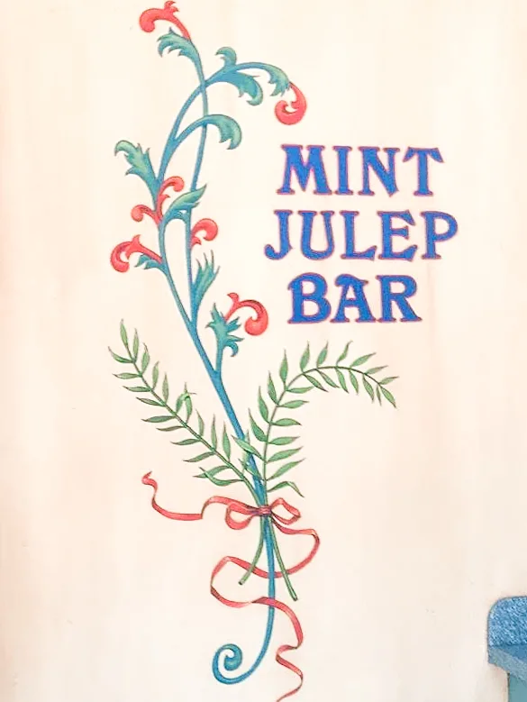 Mint Julep Bar at Disneyland.