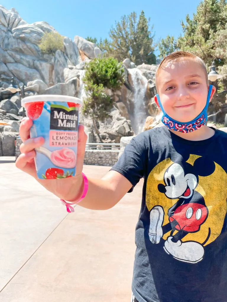 Frozen Strawberry Lemonade at Disneyland.