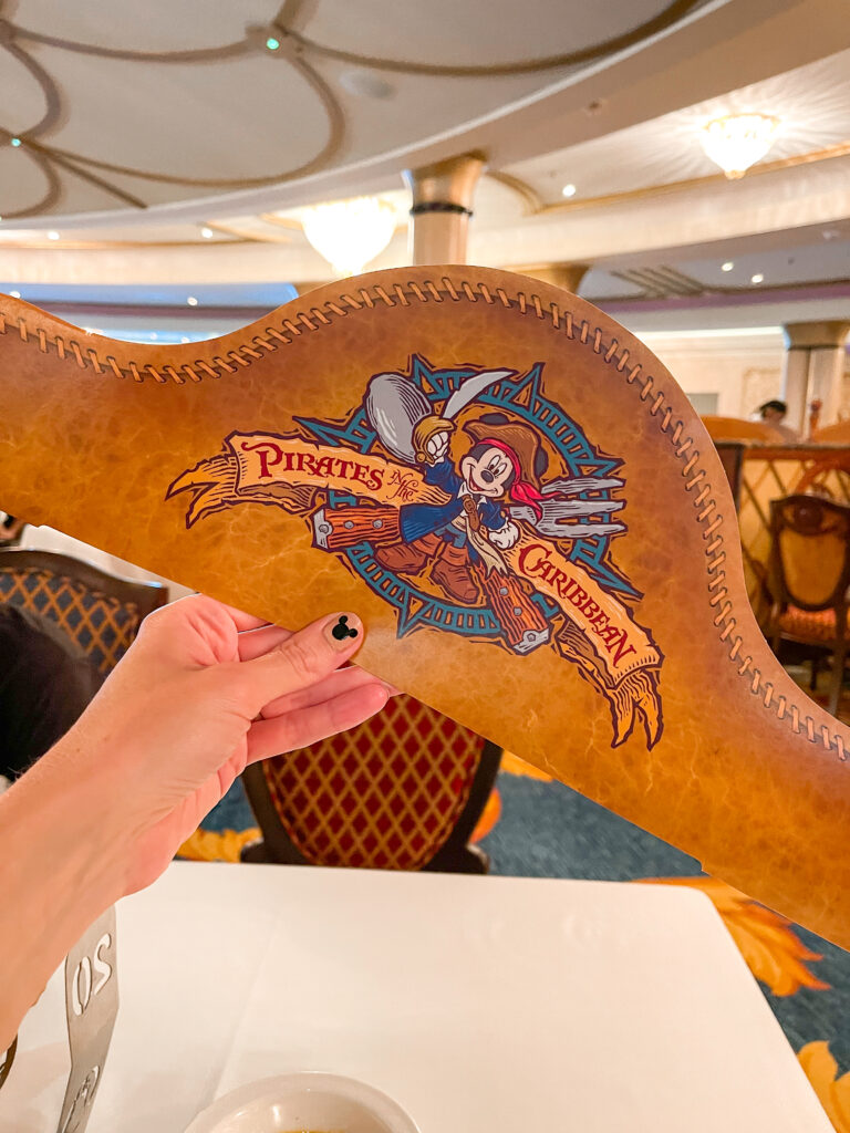 Disney Fantasy Pirate Night Menu – Back to the Mouse