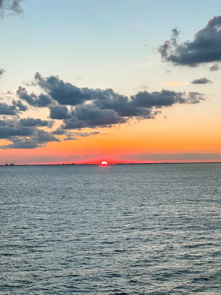 Sunset from the Disney Dream.