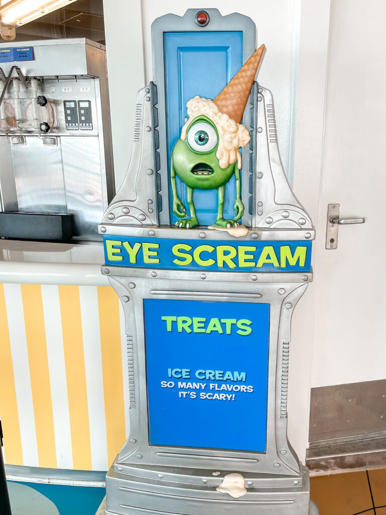 Unlimited Ice Cream Station on the Disney Dream.