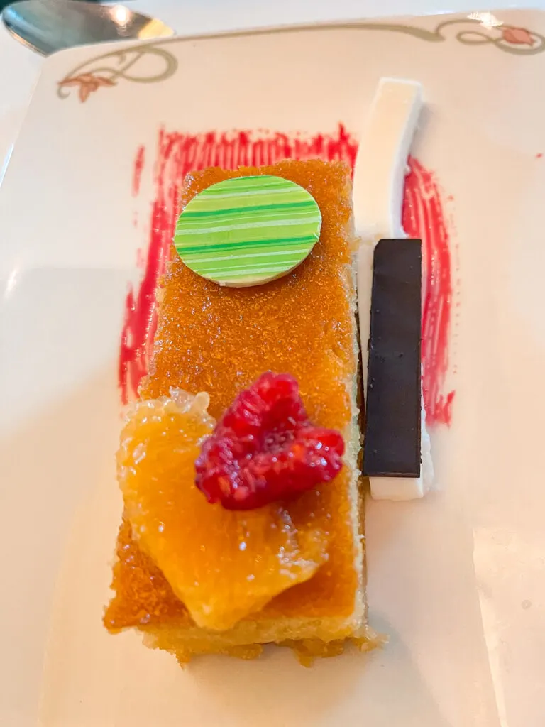 Orange Almond Cake from the Disney Dream.