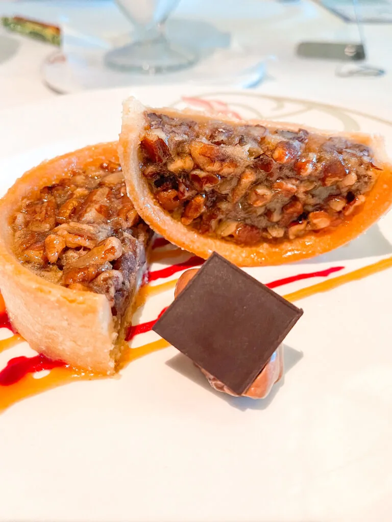 Pecan Tart from Enchanted Garden on the Disney Dream.