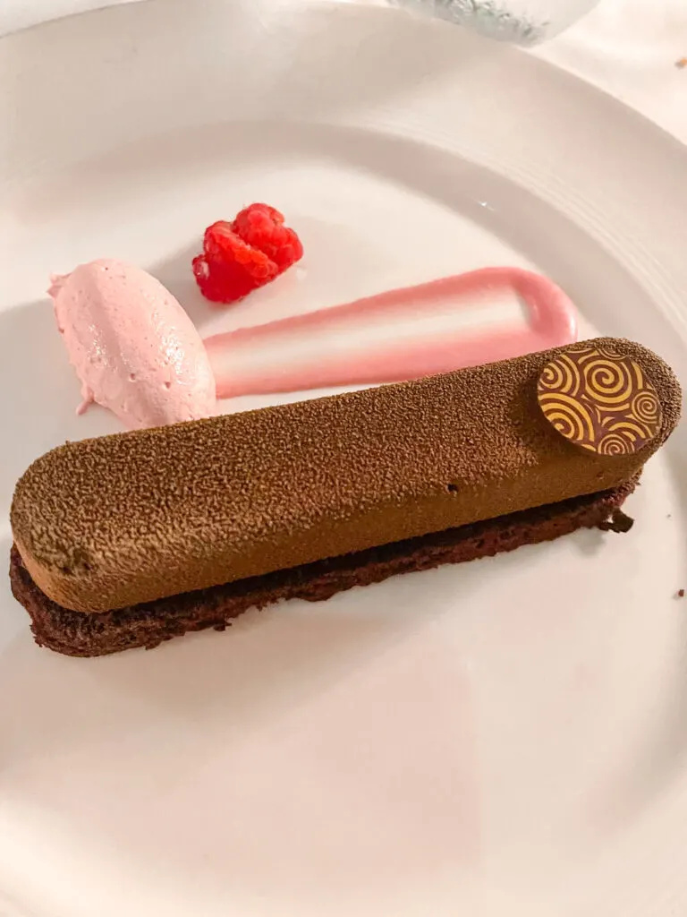Chocolate Duo dessert from the Royal Palace Menu on the Disney Dream.