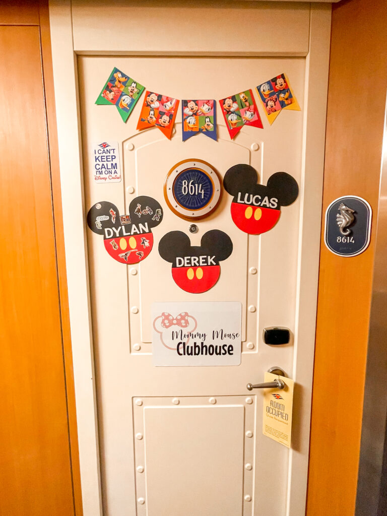 Decorated door on a Disney Cruise.