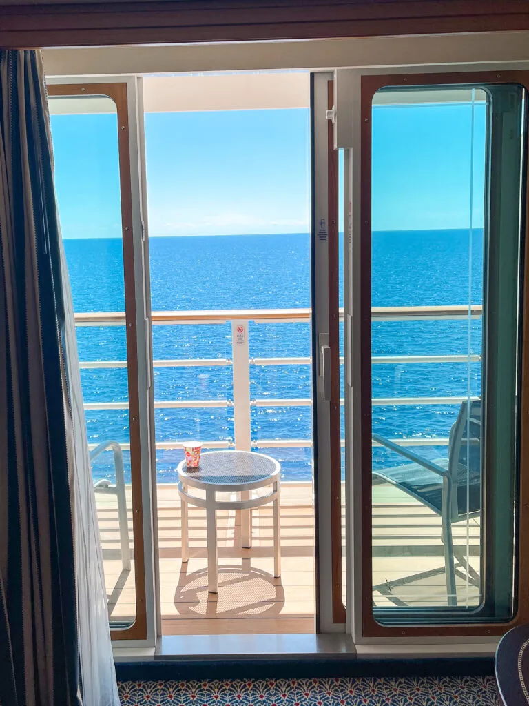 Veranda view from Disney Dream stateroom 8614.