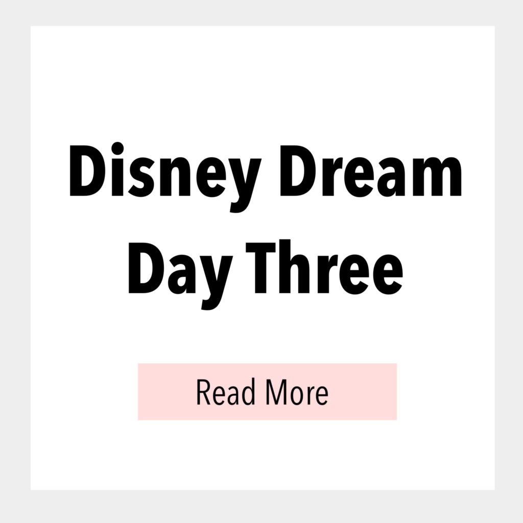 Disney Dream Day Three.