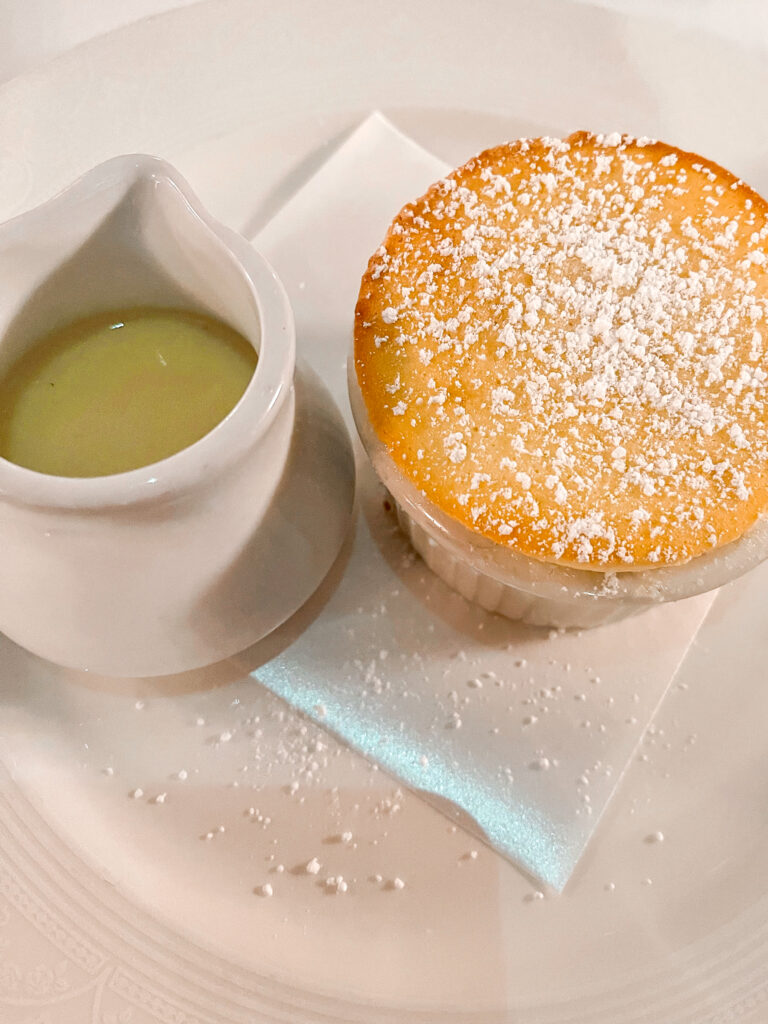 Grand Mariner Souffle from the Royal Palace Menu on the Disney Dream.