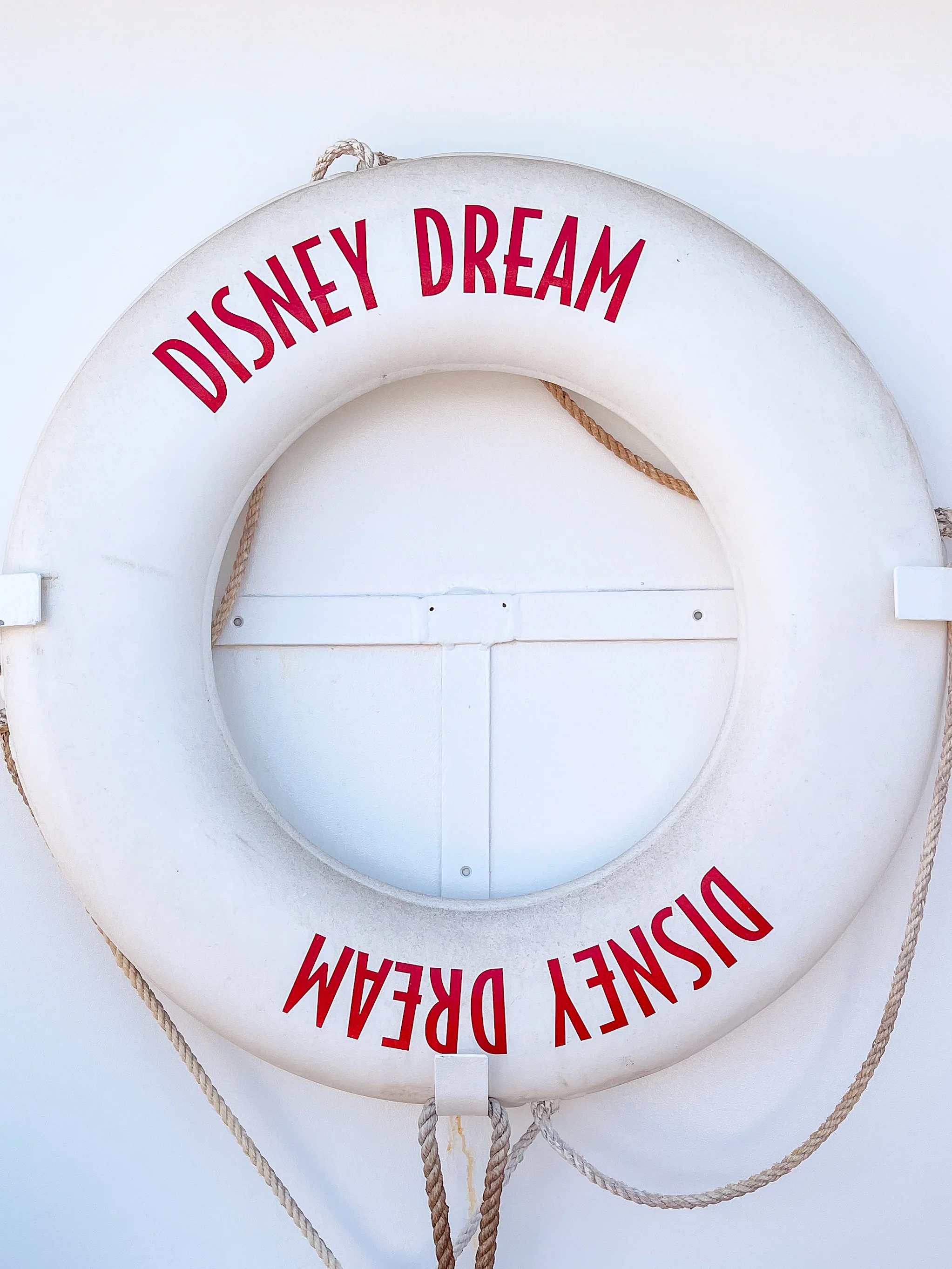A life preserver from the Disney Dream cruise ship.