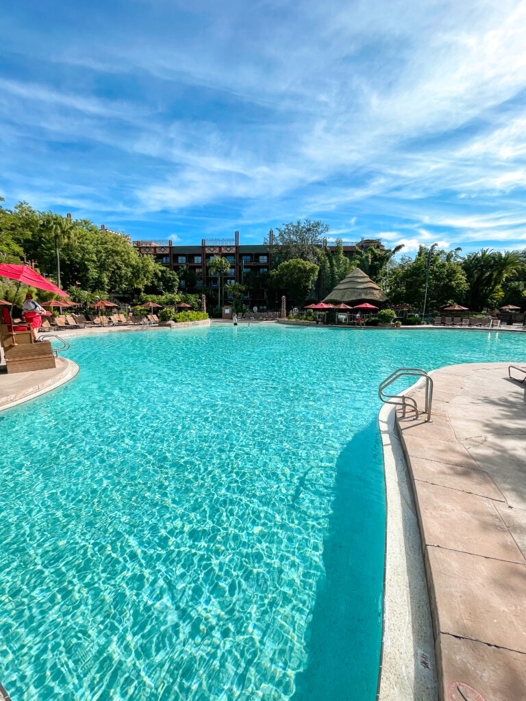 Animal Kingdom Lodge swimming pool.