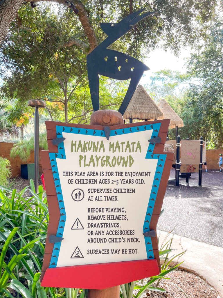 Hakuna Matata Playground at Disney's Animal Kingdom Lodge.