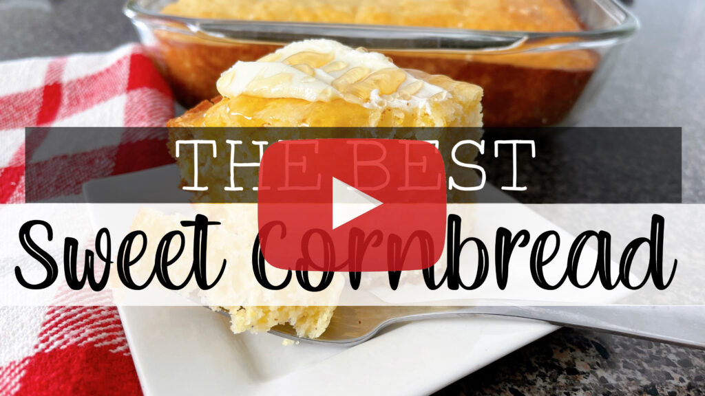 YouTube thumbnail image for Sweet Moist Cornbread.