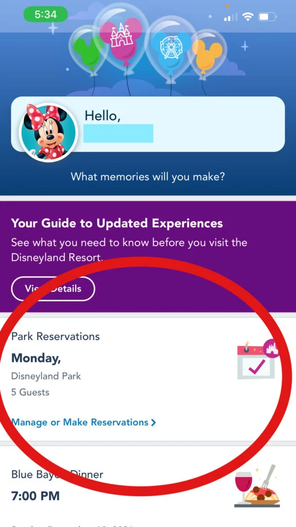 Disneyland reservation system.