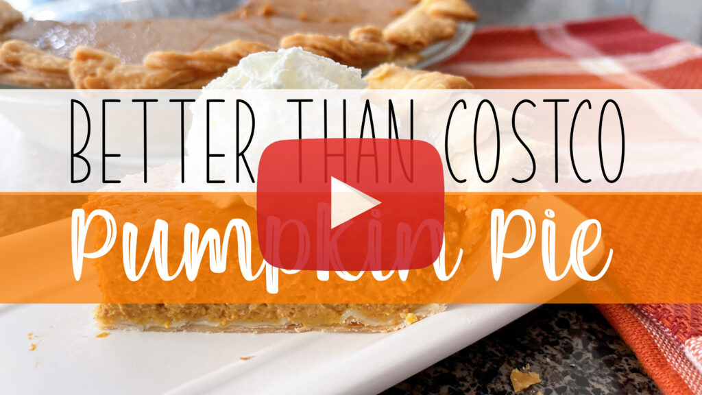 YouTube thumbnail for Costco Pumpkin Pie.