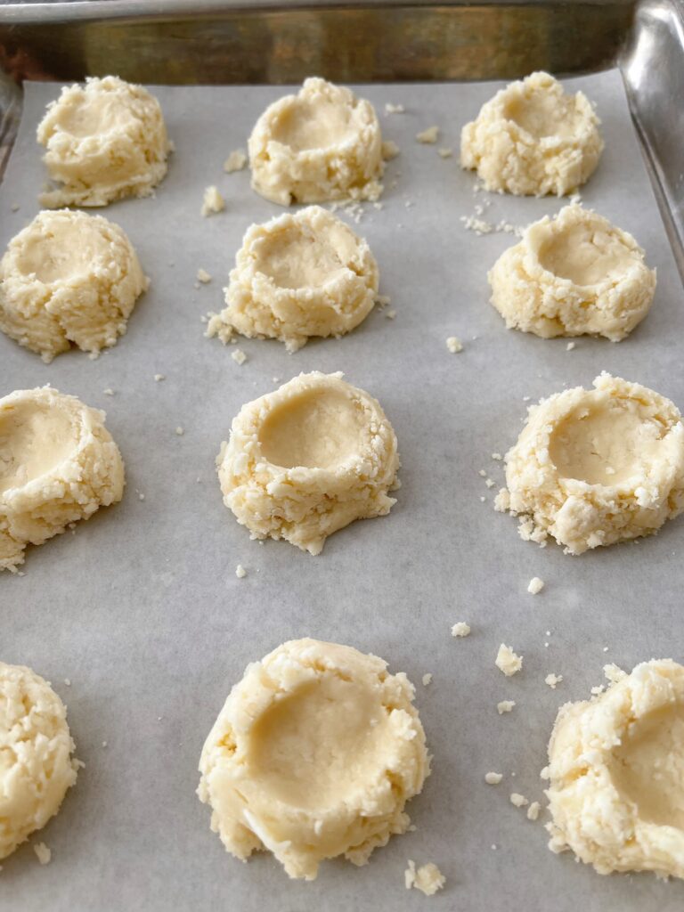 Freshly baked melt away cookies.