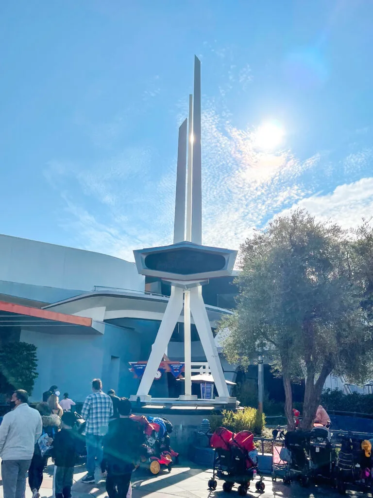 Entrance to Space Mountain at Disneyland.