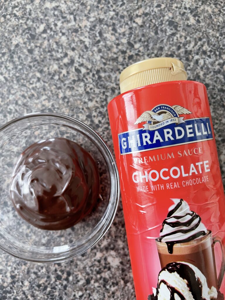 Ghirardelli chocolate sauce.