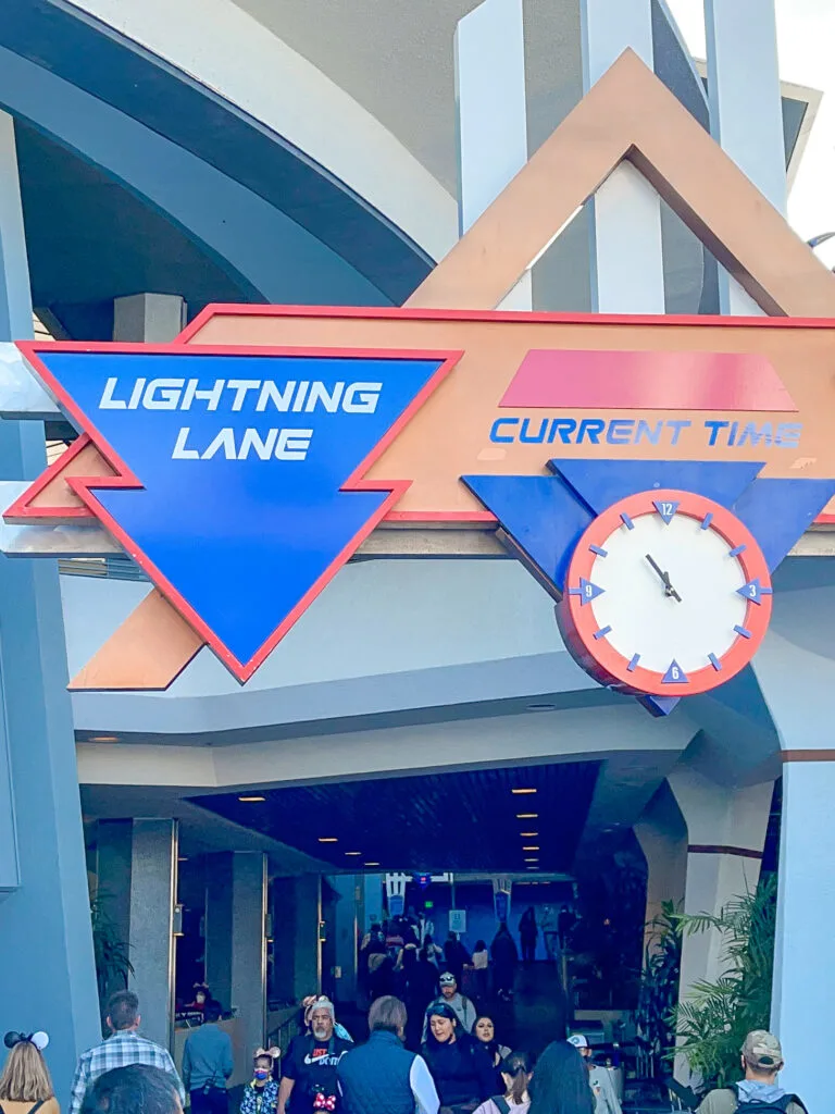 Lightning Lane line for Space Mountain.