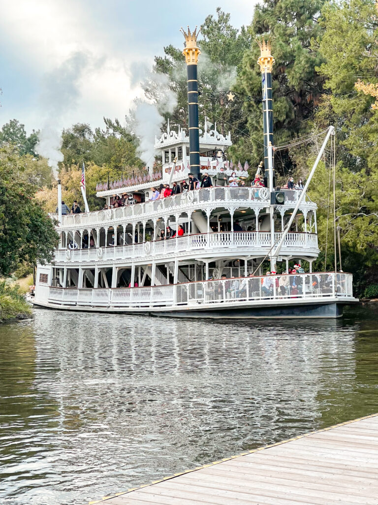 The Mark Twain Riverboat at Disneyland.