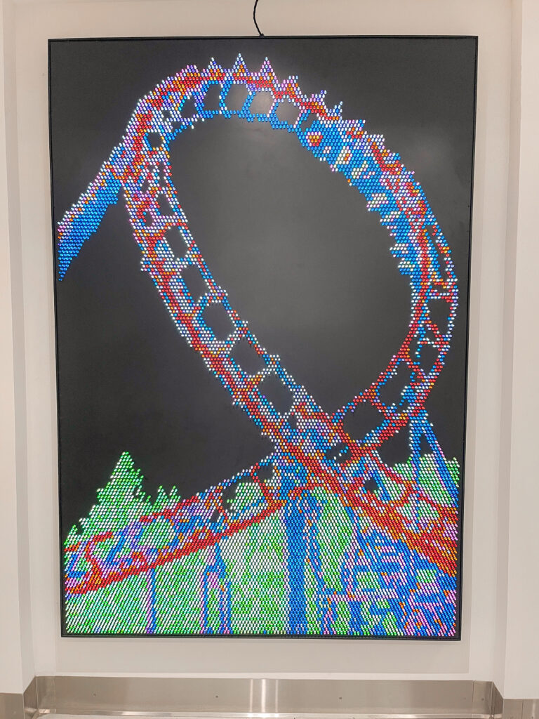 Light Brite roller coaster at Radisson Blu Anaheim.